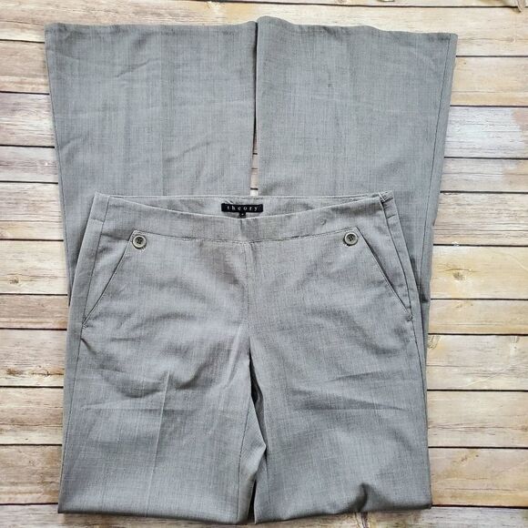 Theory sailor front flare career work pant trouser - Picture 3 of 9